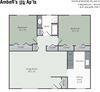 Two bedroom floor plan layout
